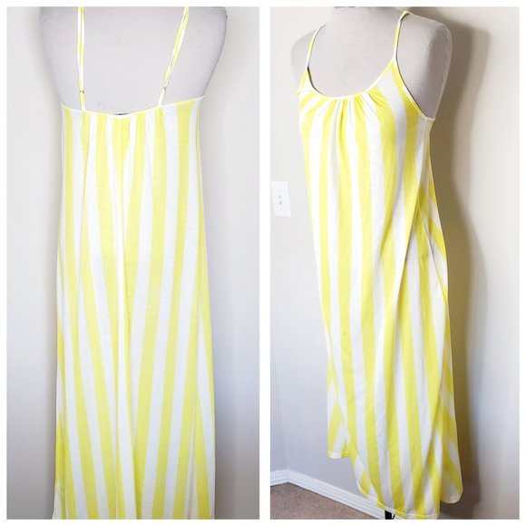 WILDFOX SWIM Striped Yellow Maxi Dress - Picture 2 of 7